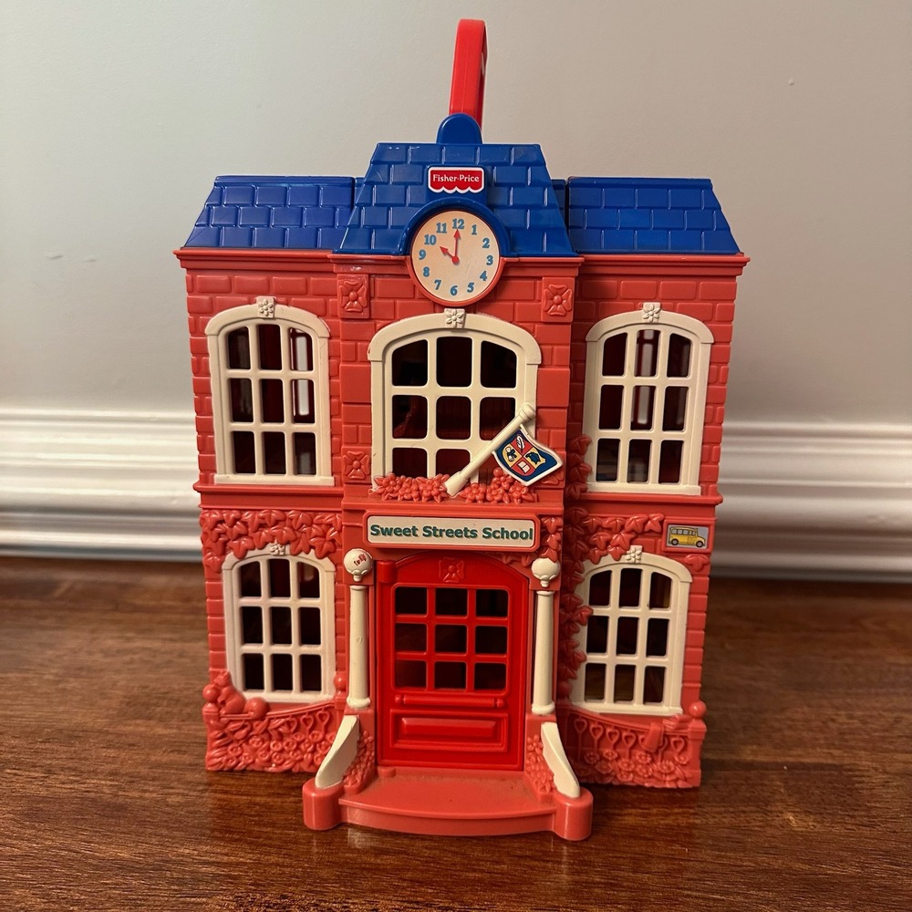 Fisher-Price 2002 Loving Family Sweet Streets School 77884 Folding Transportable - Picture 2 of 9